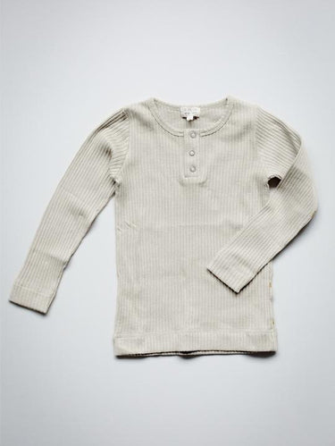 The Simple Folk Ribbed Top, Ecru